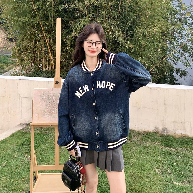 出货26春新品刺绣牛仔棒球服外套2C293-Q922-P170-K278,女装短外套,2C293