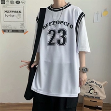 篮球衣服男短袖新款夏假两件运动上衣潮t恤ins原宿港风T614-P26，男装T恤，星座512-2