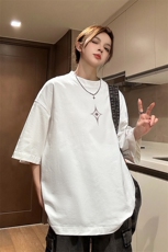 得物直播品质220克纯棉精梳xz605-dcm257-特批20控38，男装T恤，星座605(原A050)