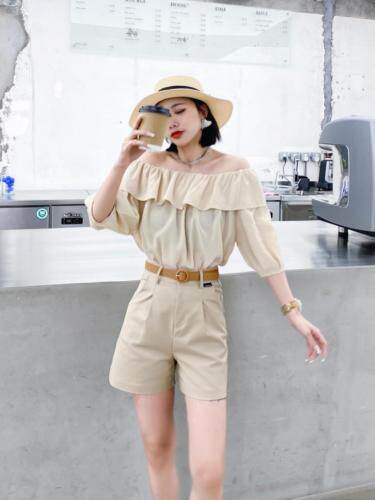 夏装新款上衣短裤长裤，女装，韩流星