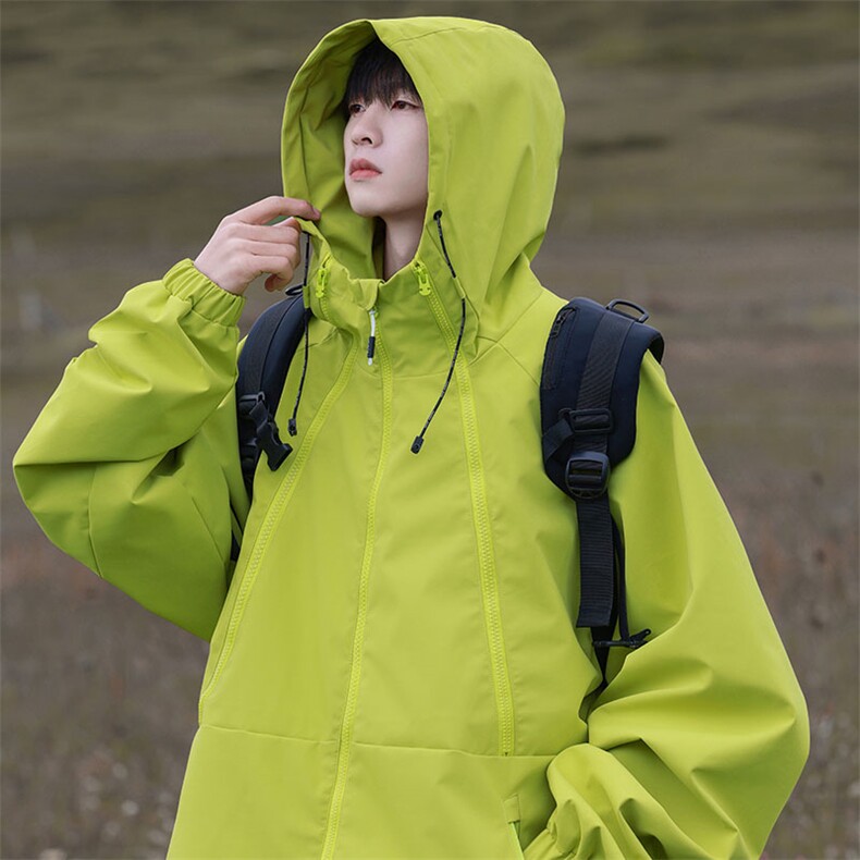 Cityboy情侣时尚连帽冲锋衣外套夹克团体班服,男装夹克,星座301D-5(原星座1415）