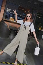 现货夏季韩版可调节背带宽松显瘦连体裤229-8856-P80控价138，女装连体裤，浙宝229