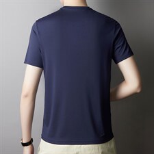 冰丝短袖t恤男士夏季2023新款潮牌男装中年宽松男款夏装衣服，男装T恤，电商B212（原钱塘6029）