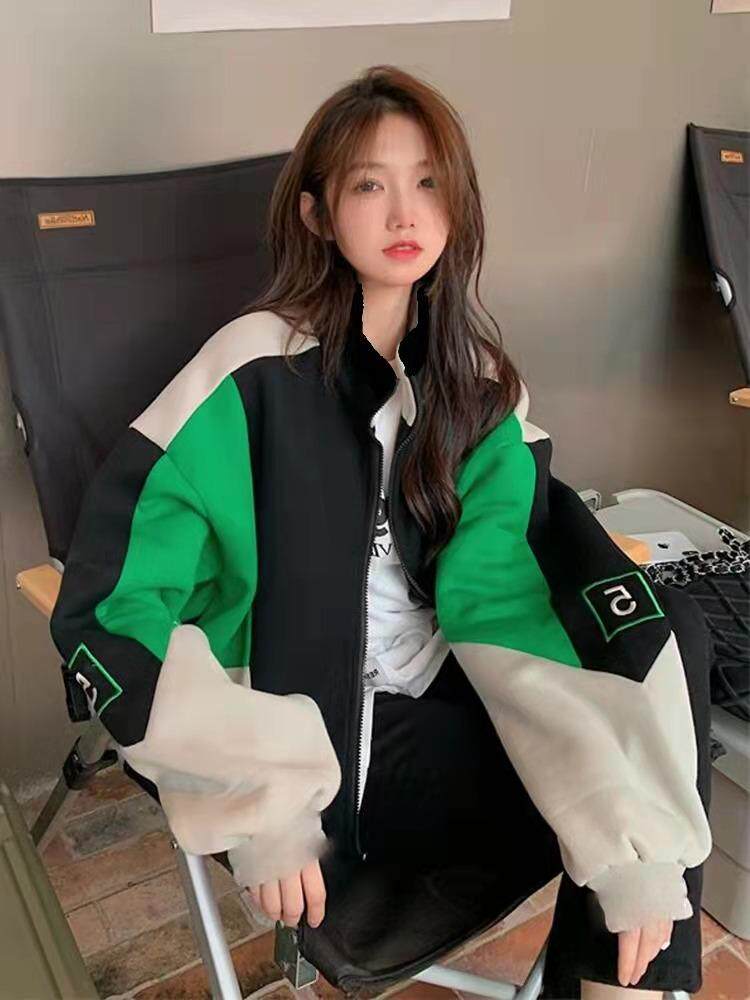 拼色外套，其它，韩外