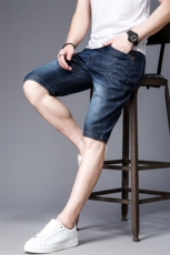 JLM916男士2023新款春夏薄款短裤青年商务休闲直筒牛仔裤P48，男装牛仔裤，电商B360