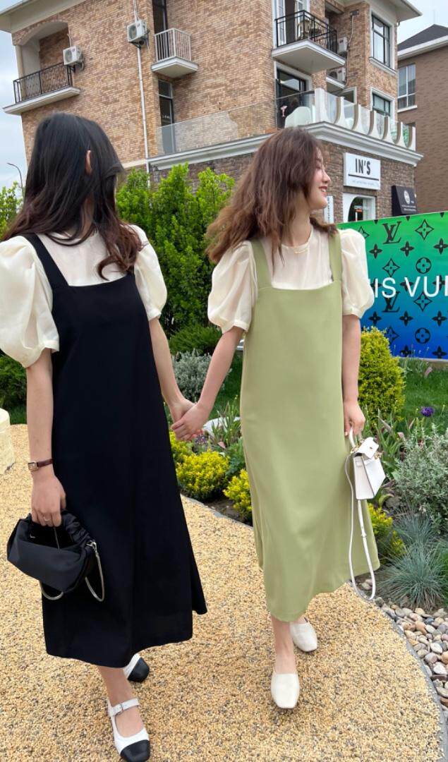 两件套连衣裙，女装连衣裙，唯品