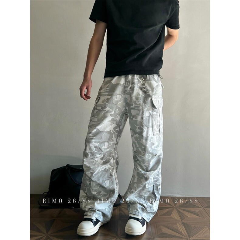 1506A/GM22180/P59多口袋美式休闲裤男直筒微喇工装裤子,男装工装外套,星座1506A