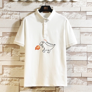 PL57040-P35 翻领短袖polo衫男大码胖子半袖t恤男有领保罗衫图片