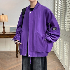 2024秋季休闲外套高品质棒球服宽松多口袋夹克男A436-8837-P85，男装夹克，电商A436