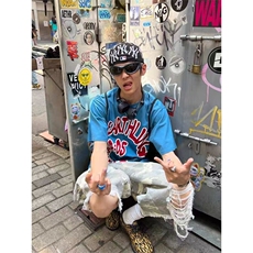 美式割破毛边迷彩七分裤男女宽松潮牌阔腿直筒短裤WA3399-P50，男装牛仔裤，星座1008