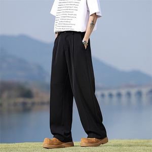 西裤男款2025新款夏季直筒垂感西装裤男士宽松休闲长裤Q818-P35图片
