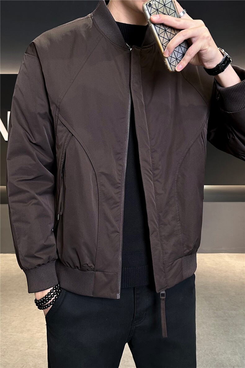 冬季男士棒球领羽绒服【标50控活动价278】,男装羽绒服,星座414（原B263）