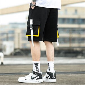 2021新款ins百搭工装短裤男休闲宽松五分裤KT03P35图片