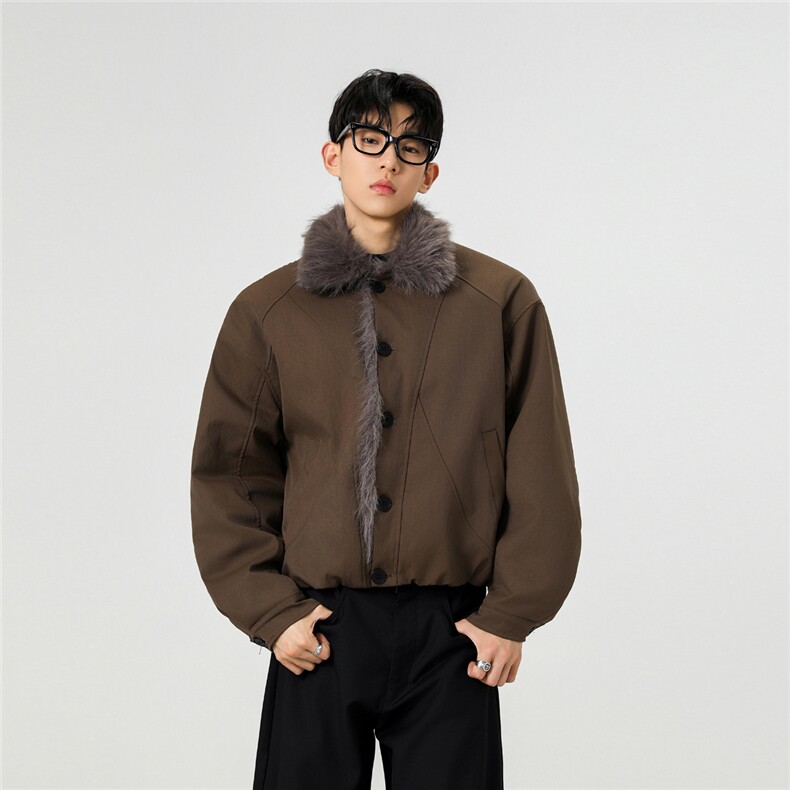 秋冬新款座山雕毛领棉衣MY088-P95控168,男装棉衣,电商A072