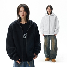 【重磅430-440克】秋季卫衣5Q4025-TP60不潮牌立体剪裁开衫，男装卫衣，电商A102