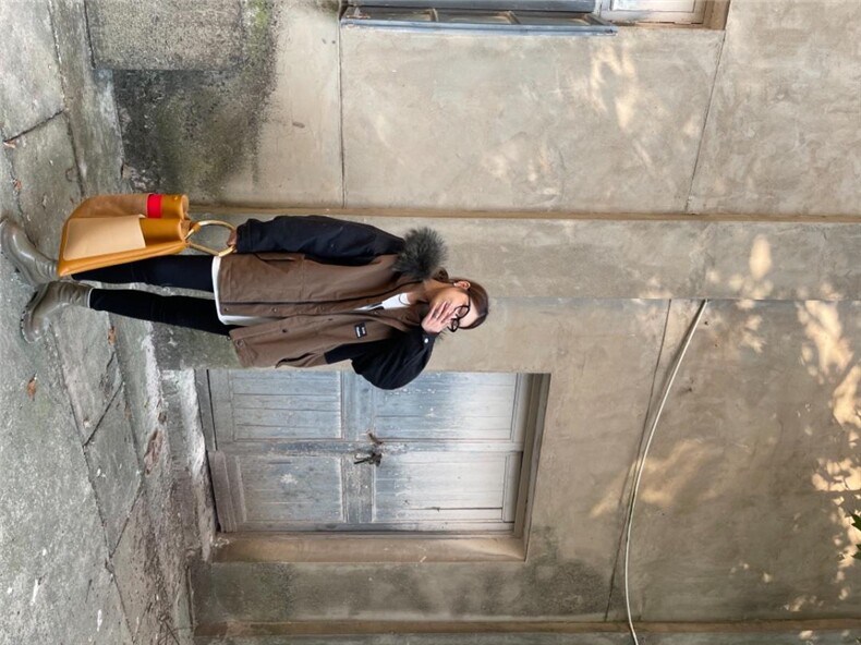 牛仔拼接派克服，其它，卡希·米