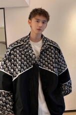 港风字母撞色拼接大码M-5XL夹克男100%聚酯纤维JK77061特P49控98，男装夹克，星座226-2