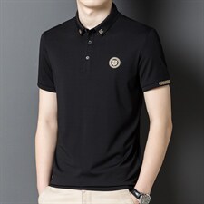 2023夏季新款短袖T恤男薄款翻领男装青年男士休闲潮流体恤polo衫，男装T恤，电商B212（原钱塘6029）
