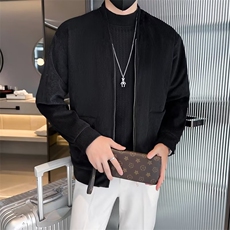 春秋季新款棒球领夹克男多口袋时尚外套网红帅气潮流上衣JK004，男装夹克，星座1116A-2（原606A-1）