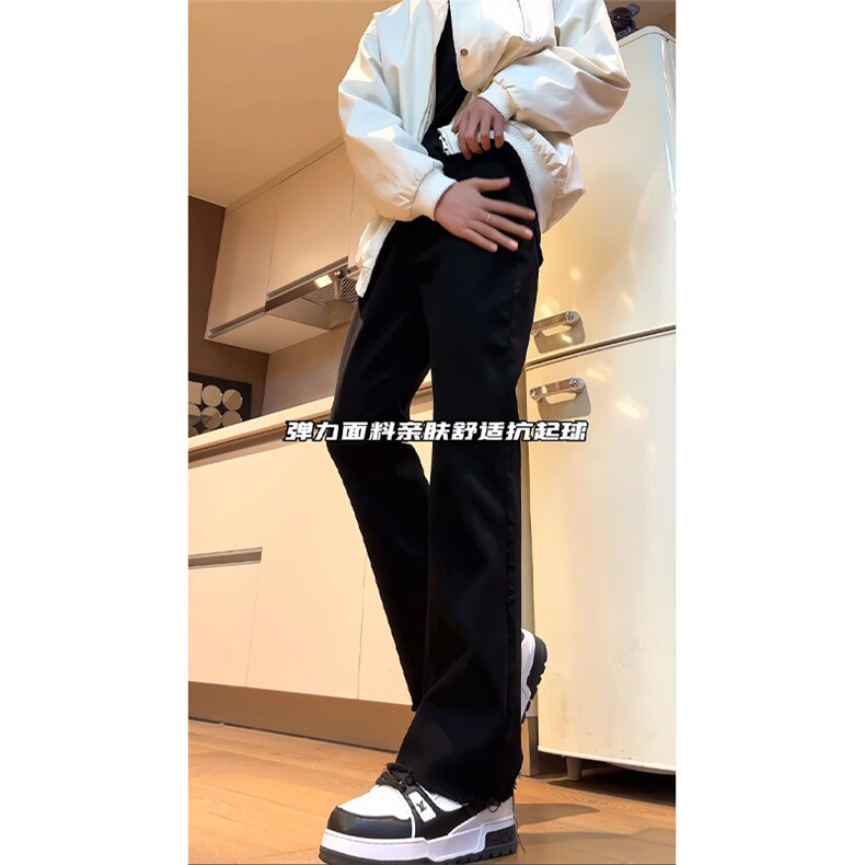 cleanfit毛边微喇叭牛仔裤男裤子-盗图自重-MKZA66-P55,男装牛仔裤,星座1007（原301D）