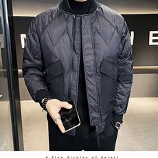 春秋季新款男士立领夹克简约高级棉衣外套时尚MY615-P86，男装夹克，星座208-5