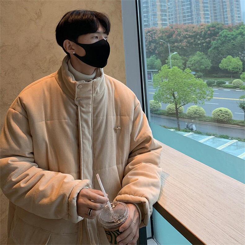 DD2213-TP120控价168冬季新款港风星星外套学生休闲运动棉衣男,男装棉衣,电商A102-1