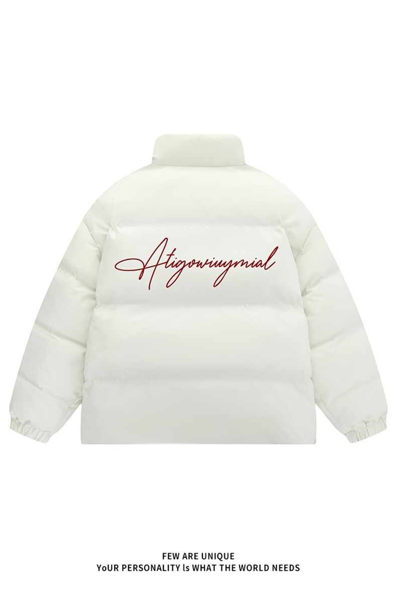 冬季新款棉服DT2655-TP6598字母印花休闲立领保暖面包棉衣,男装棉衣,电商A102