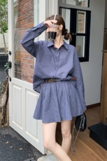 现货薄款衬衫+半身裙两件套送腰带2C206-L268-P135-k188，女装套装/套裙，2C206
