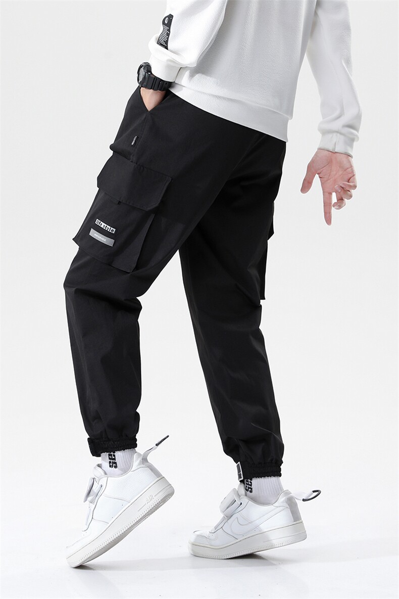 7XL-M 2023春季新款休闲长裤男加肥加大码胖子工装显瘦束脚裤控68图片