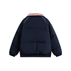 2025冬款侧条纹拼色绣花棉服-5660-238，男装棉衣，电商S012（CATTEE）