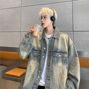 2025新款抖音品质男士水洗工装牛仔夹克外套上衣N1077/P98图片
