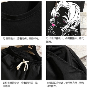 TB36153-P35纯汗背心套装男士大码汗衫短裤两件套 砖墙挂拍图片