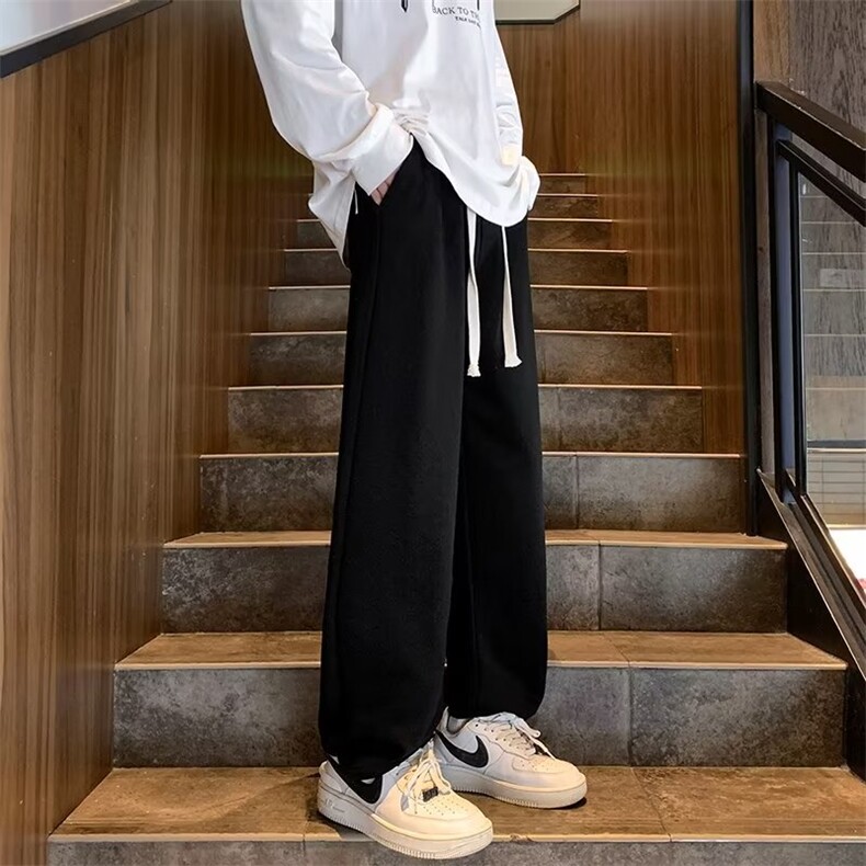 2023春秋运动直筒裤男休闲潮学生日系复古痞帅韩版潮流裤子KA54,男装休闲裤,星座1116A-1（原606A）