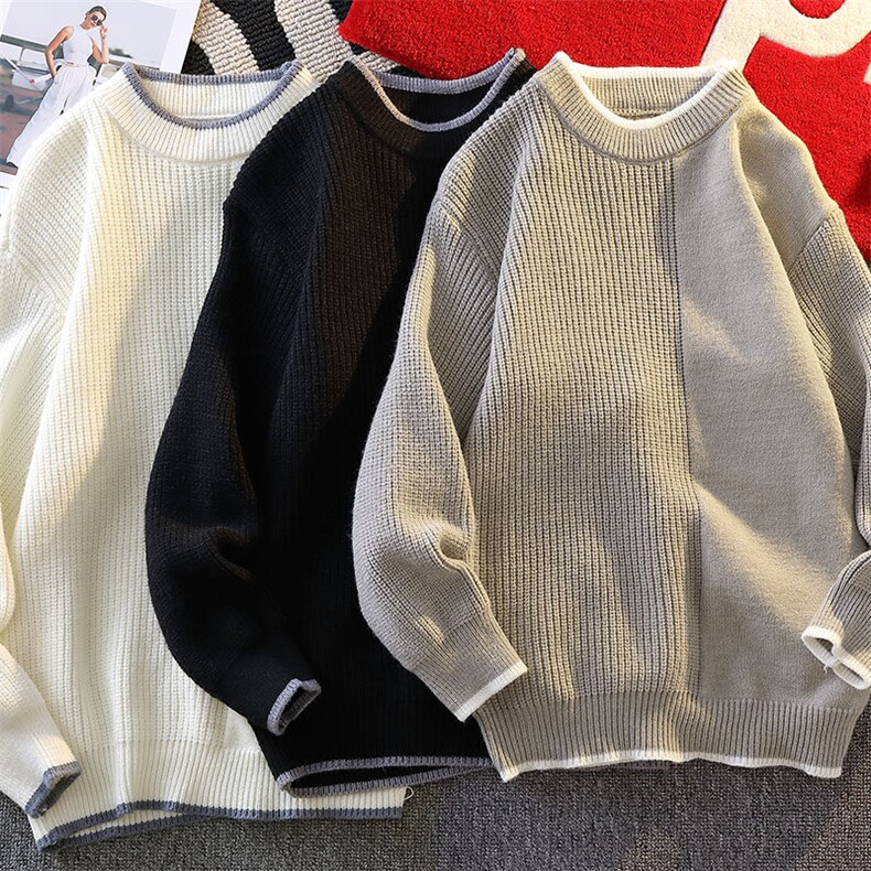 2024【新品】秋冬圆领毛衣男士针织打底衫潮流百搭-M5090-P48,男装针织衫/毛衣,星座1105