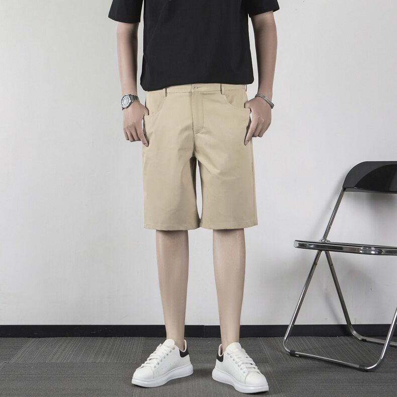 短裤男生2025夏季休闲裤薄款男生五分裤直筒坠感修身西裤KA50,男装西裤,星座1116A-2（原606A-1）