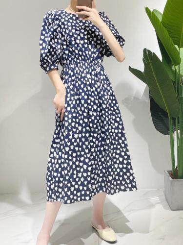 【现货】韩版爱心连衣长裙，女装，1.2.3.4