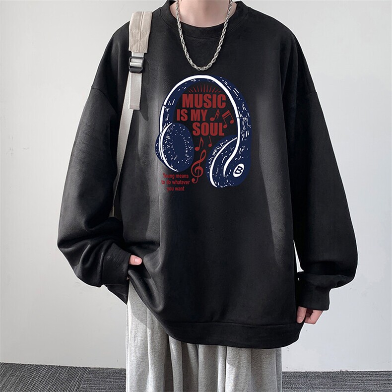 麂皮绒卫衣男大码重磅长袖t恤男JW81422-P35,男装卫衣,电商A040