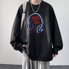 麂皮绒卫衣男大码重磅长袖t恤男JW81422-P35，男装卫衣，电商A040