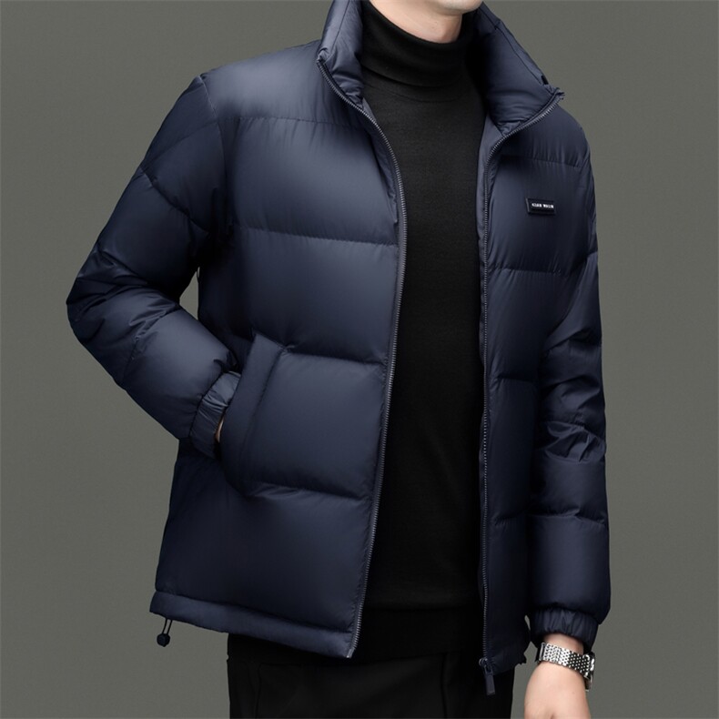 男士新款羽绒服短款加厚中青年冬装立领鸭绒保暖外套,男装羽绒服,钱塘6003（原4033）