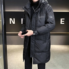 新标50-7157-M-3XL-P288高品质冬季连帽中长款羽绒服男三防面料，男装羽绒服，电商B255