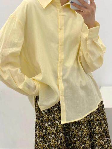 薄荷棉衬衫，女装衬衫，FMV