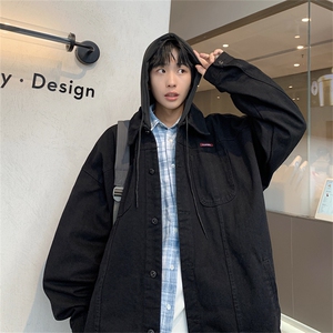 2025夹克男士港风春季潮流男装连帽外套宽松休闲上衣服JK910-P78图片