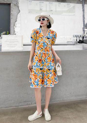 碎花连衣裙，女装连衣裙，玩美