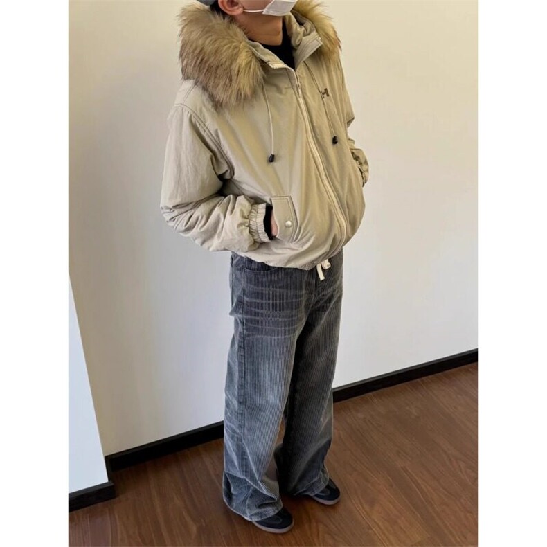 【有货】派克服棉服大毛领保暖加厚夹棉宽松棉衣外套MY555特P88,男装棉衣,星座908-1