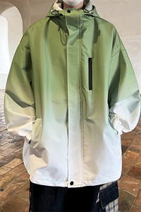 1港风山系防水冲锋衣渐变色夹克男：聚酯纤维JK77088P85控128图片