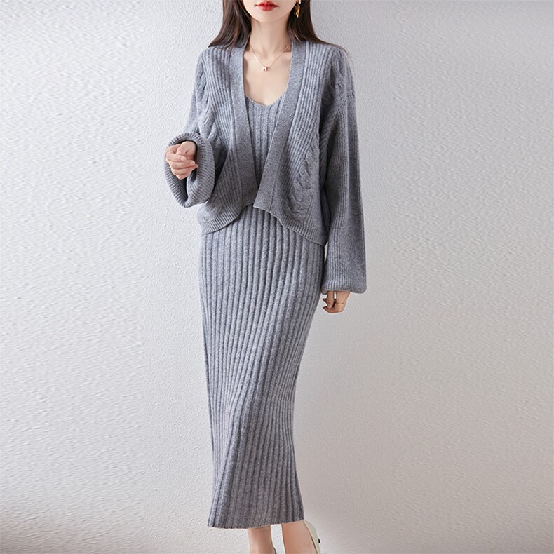 2025年冬季七针羊毛套装，女装套装/套裙，大洋妞羊绒二店