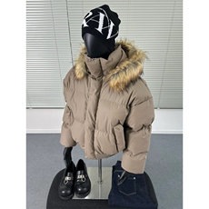 【有货】DMY63-P138可拆卸帽子毛领PU皮棉服男冬季短款连帽外套，男装棉衣，星座603-2