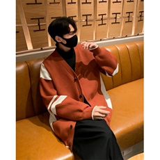 v领毛衣开衫男秋冬季新款潮流时尚针织衫美式复古百搭B620-P58，男装针织衫/毛衣，星座1109-3
