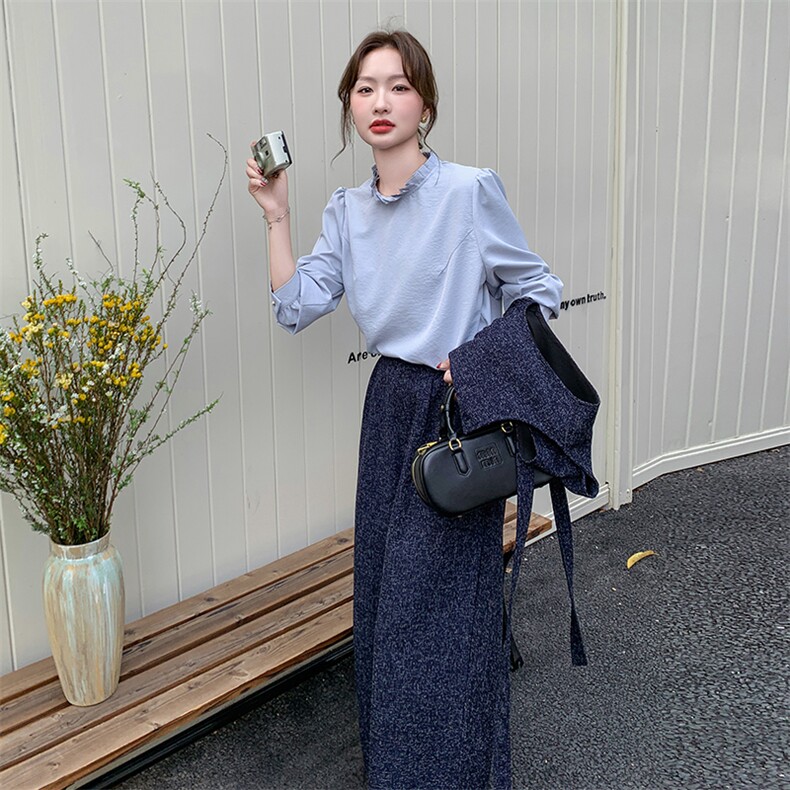 高知穿搭大方得体套装女春秋2025年超火气质通勤高级感时尚三件套,女装套装/套裙,2C037