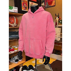 得物抖音高品质二开26春装重磅做旧炒雪花纯色连帽水洗卫衣CM16，男装卫衣，电商A486